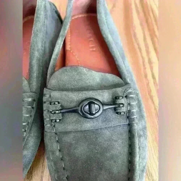 Coach Crosby Green Suede Drivers Moc Loafer Flat Womens 7 - Picture 6 of 7